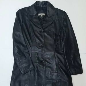 Valerie Stevens Genuine Lamb Leather Jacket Coat